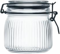 Pārtikas uzglabāšanas konteiners Ambition Rillet, 0.6 l, caurspīdīga krās.