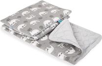 Комплект одеяла и подушек для детей Ceba Baby Candy Andy Lazy, 100 x 75 cm, белый цв./серый цв., 2 шт.