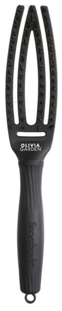 Matu ķemme Olivia Garden Finger Brush S, melna krās.
