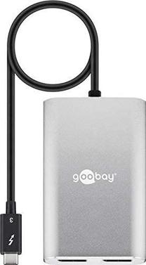 Adapteris Goobay USB-C, Displayport female x 2