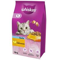 Sausā kaķu barība Whiskas Sterile, vistas gaļa, 14 kg