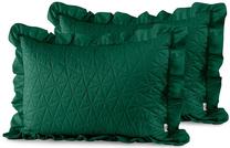Pagalvės užvalkalas AmeliaHome Tilia, žalia, 70 cm x 50 cm, 2 vnt.