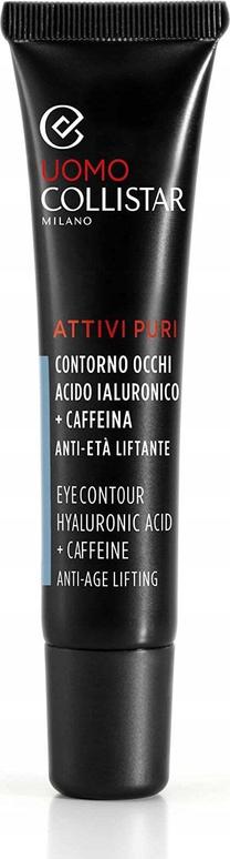 Acu krēms Collistar Man Attivi Puri Eye Contour Hyaluronic, 15 ml