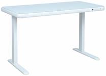 Datorgalds regulējams augstums Home4you Ergo Fit 18719, 122 cm x 62 cm, 73.5 - 118 cm, balta krās.