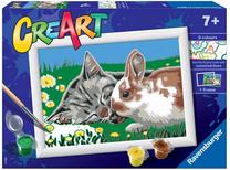 Glezna pēc numuriem Ravensburger CreArt Kittens on the Meadow