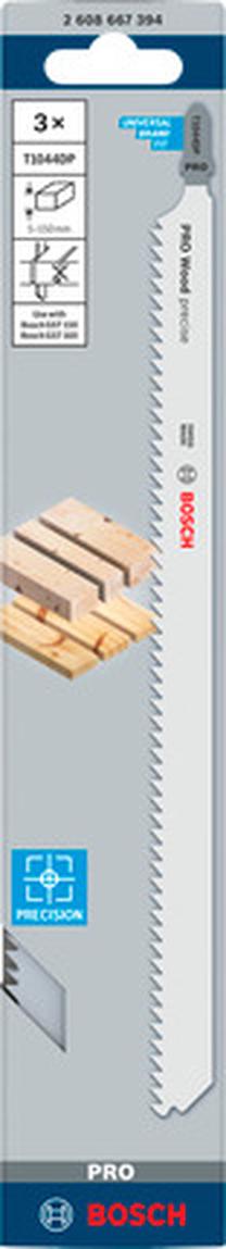 Pjūklo peilių rinkinys Bosch T 1044 DP, 25 cm, 3 vnt.
