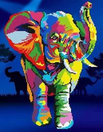 Deimantinė mozaika Diamond Dotz Elephant 11N50457, įvairių spalvų, 57.88 g