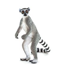 Фигурка-игрушка Mojo Ring Tailed Lemur 387177, белый цв./черный цв./серый цв.