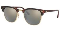 Sporta saulesbrilles Ray-Ban Clubmaster Flash Lenses RB3016 114530, 51 mm, brūna krās.
