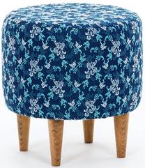 Pufas Hanah Home Bari 825BLC1442, mėlyna sp., 40 cm x 40 cm x 42 cm