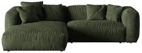 Modulinė sofa Micadoni Martina, žalia sp., kairinė, 283 x 176 cm x 75 cm