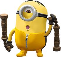 Rotaļlietu figūriņa Mattel Minions Minions Nunchuk Swinging Stuart GMD96, 10 cm, dzeltena krās.