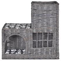 Kaķu māja VLX Pet House, pelēka krās., 55 cm x 27 cm