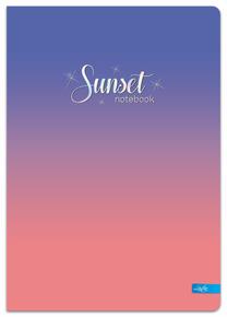 Sąsiuvinis Lastva Sunset, langeliais, A5, 32 lapų, (spalva/dizainas parenkami atsitiktine tvarka)