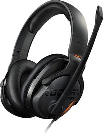 Laidinės žaidimų ausinės Roccat Khan AIMO 7.1 RGB, juoda sp.