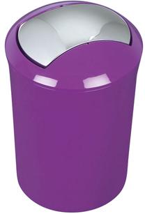 Šiukšliadėžė Spirella Sydney, sidabro sp./violetinė sp., 5 l, 30 cm x 19 cm