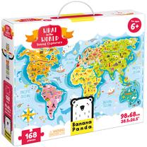 Пазл Bananapanda Young Explorers What In The World, 68 см x 98 см, 168 шт., многоцветный