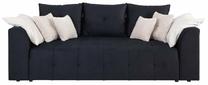Sofa-lova Royal IV, juoda sp., 116 x 247 cm x 96 cm