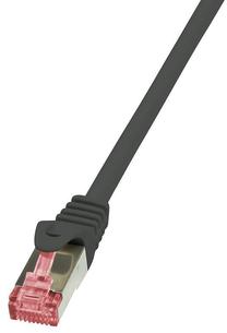 Провод Logilink CAT 6 S/FTP RJ-45 8P8C, RJ-45 8P8C, 0.5 м, черный цв.