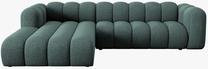 Kampinė sofa Micadoni Lupine Chenille, turkio sp., kairinė, 288 x 175 cm x 70 cm