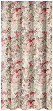Дневной занавес Mariall ZME-032, кремовый цв./красный цв., 140 см x 270 см