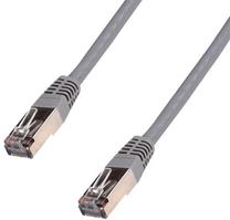 Сетевой кабель Datacom RJ-45, RJ-45, 10 м, серый цв.