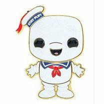 Rotaļlietu figūriņa Funko POP! Ghostbusters - Stay Puft Large Enamel Pin 9874581, balta krās.
