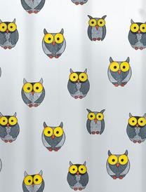 Dušas aizkars Spirella Owl, dzeltena krās./pelēka krās., 200 cm x 180 cm