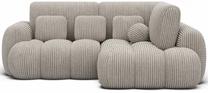 Kampinė sofa - lova Cozion Modullo 01, balta sp., dešininė, 165 x 267 cm x 105 cm