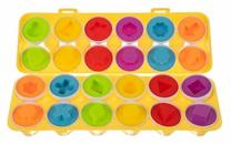 Сортировочная игра, пазл Iso Trade Eggs, 7 см, многоцветный, 12 шт.