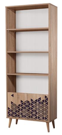 Pastatoma lentyna Kalune Design Booki 123, sonoma ąžuolo sp., 198 cm x 40 cm x 75 cm