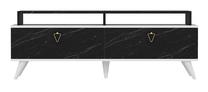 ТВ стол Kalune Design Beril, белый цв./черный цв., 150 см x 40 см x 58 см