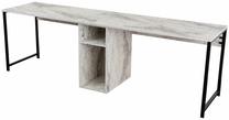 Rakstāmgalds un plaukts Nordure Twin Study, 240 cm x 60 cm, 74 cm, marmora krās.