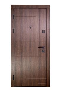 Dzīvokļa ārdurvis Domoletti STYLE, kreisais, brūna krās./balta krās., 205 x 96 x 11 cm