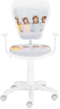 Vaikiška darbo kėdė Ministyle GTP Cat, 54.5 x 54.5 x 97.5 cm, mėlyna/balta/rožinė