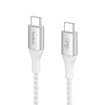 Kabelis Belkin, USB-C, 100 cm, balta sp., 240 W