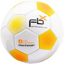 Футбольный мяч Meteor FBX, 4 размер, белый цв./желтый цв.