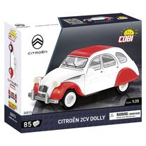 Konstruktors, automašīna Cobi Klocki Citroen 2CV Dolly 24513, 85 gab., balta krās./sarkana krās.