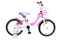 Vaikiškas dviratukas su papildomais ratukais, vaikų Gust Yoyo 8221, rožinė sp., 16"