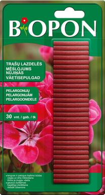 Trąšos pelargonijoms Biopon, lazdelės formos