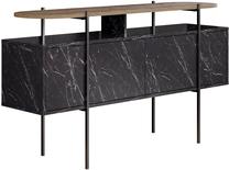 Konsoles galds Kalune Design Hanley, brūna krās./melna krās., 150 cm x 38 cm x 86.2 cm