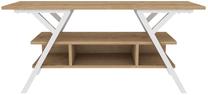 ТВ стол Kalune Design Minerva, коричневый цв./белый цв., 35 см x 120 см x 55 см