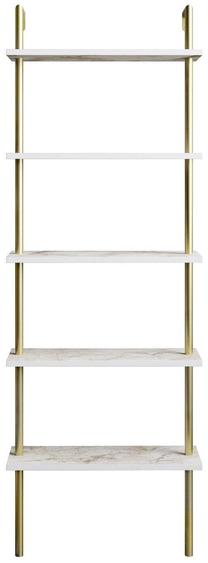 Pastatoma lentyna Kalune Design Paula 541HDL1307, aukso sp./balta sp., 174 cm x 60 cm x 22 cm