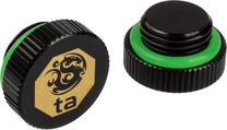 Skysčio aušinimo sistemos priedas BitsPower Touchaqua plug 1/4", juoda sp./geltona sp./žalia sp., 2 vnt.