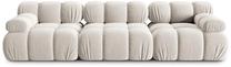 Modulinė sofa Micadoni Home Bellis 3 Seats, smėlio sp., 282 x 94 cm x 63 cm