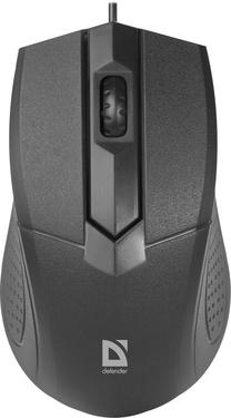 Laidinė žaidimų pelė Defender Optimum MB-270, usb / ps/2 laidas, juoda sp.