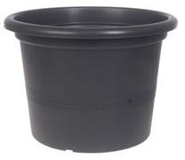 Gėlių vazonas, plastikinis, Ø 34 cm, juoda sp.