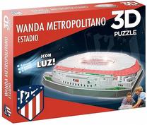 3D dėlionė Madrid FC Stadium 14061, 38.1 cm x 35.6 cm, 87 vnt., raudona sp./pilka sp.