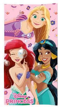 Vaikiškas rankšluostis Disney Disney Princess, įvairių spalvų, 140 cm x 70 cm