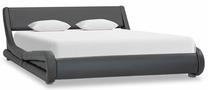 Кровать полтора места VLX Bed Frame, 120 x 200 cm, серый цв., без матраса, с решеткой